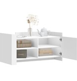 VidaXL Salontafel 100x50x50 cm bewerkt hout wit