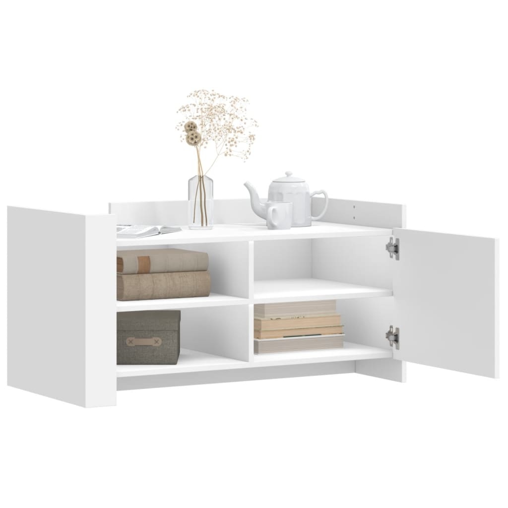 VidaXL Salontafel 100x50x50 cm bewerkt hout wit