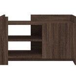 VidaXL Salontafel 80x50x50 cm bewerkt hout bruin eikenkleur