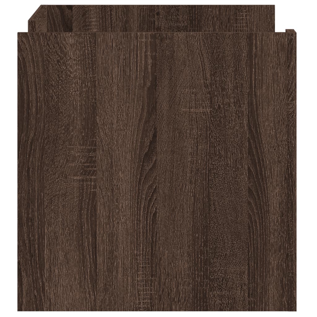 VidaXL Salontafel 80x50x50 cm bewerkt hout bruin eikenkleur