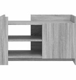 VidaXL Salontafel 80x50x50 cm bewerkt hout grijs sonoma eikenkleur