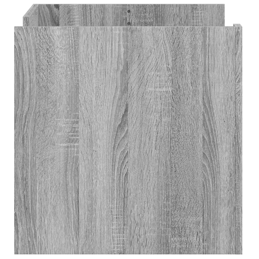 VidaXL Salontafel 80x50x50 cm bewerkt hout grijs sonoma eikenkleur