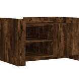 VidaXL Salontafel 80x50x50 cm bewerkt hout gerookt eikenkleurig
