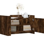 VidaXL Salontafel 80x50x50 cm bewerkt hout gerookt eikenkleurig
