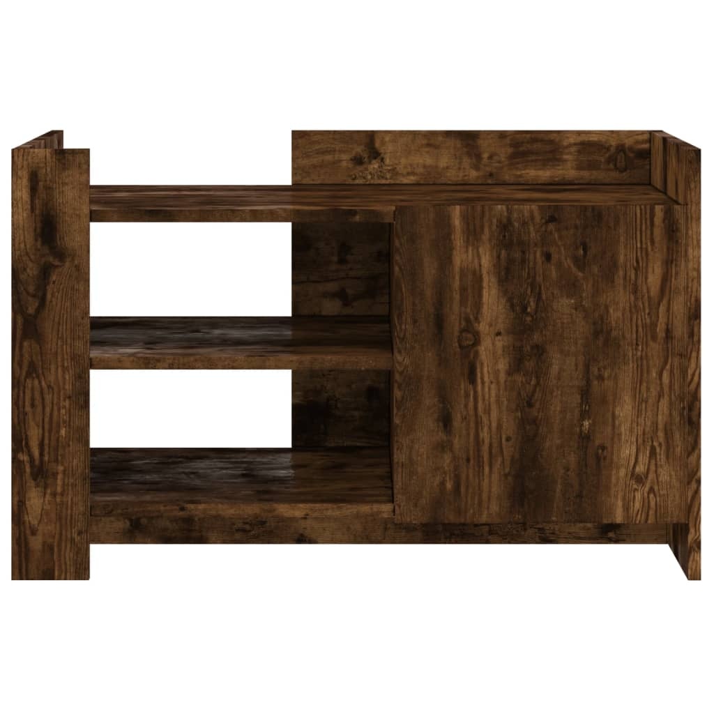 VidaXL Salontafel 80x50x50 cm bewerkt hout gerookt eikenkleurig