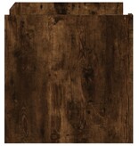 VidaXL Salontafel 80x50x50 cm bewerkt hout gerookt eikenkleurig