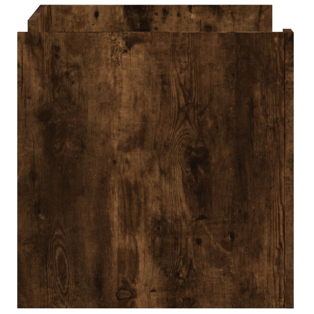 VidaXL Salontafel 80x50x50 cm bewerkt hout gerookt eikenkleurig