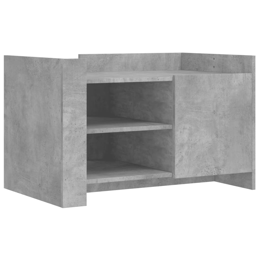 VidaXL Salontafel 80x50x50 cm bewerkt hout betongrijs