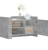 VidaXL Salontafel 80x50x50 cm bewerkt hout betongrijs