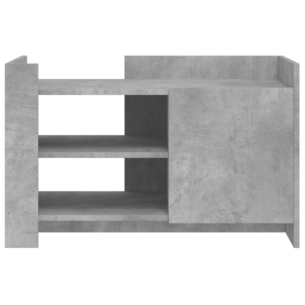 VidaXL Salontafel 80x50x50 cm bewerkt hout betongrijs