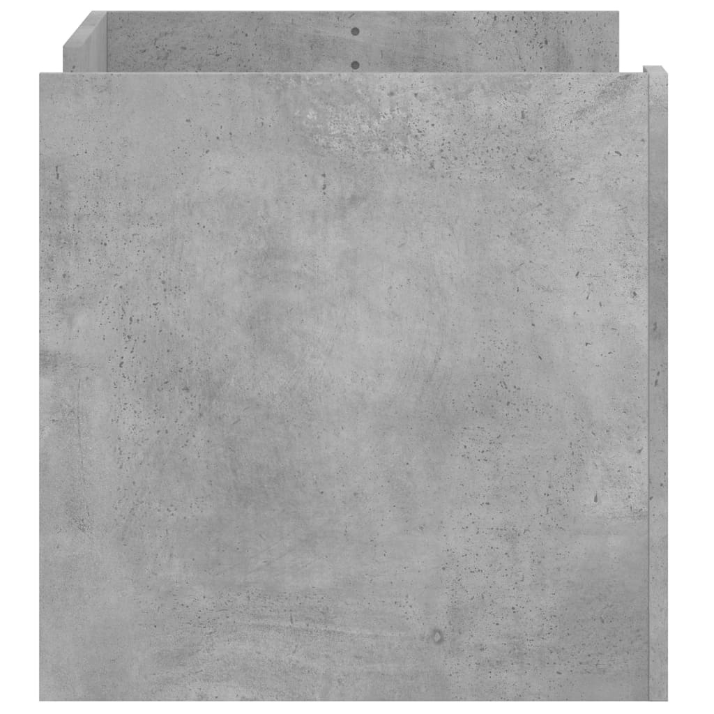 VidaXL Salontafel 80x50x50 cm bewerkt hout betongrijs
