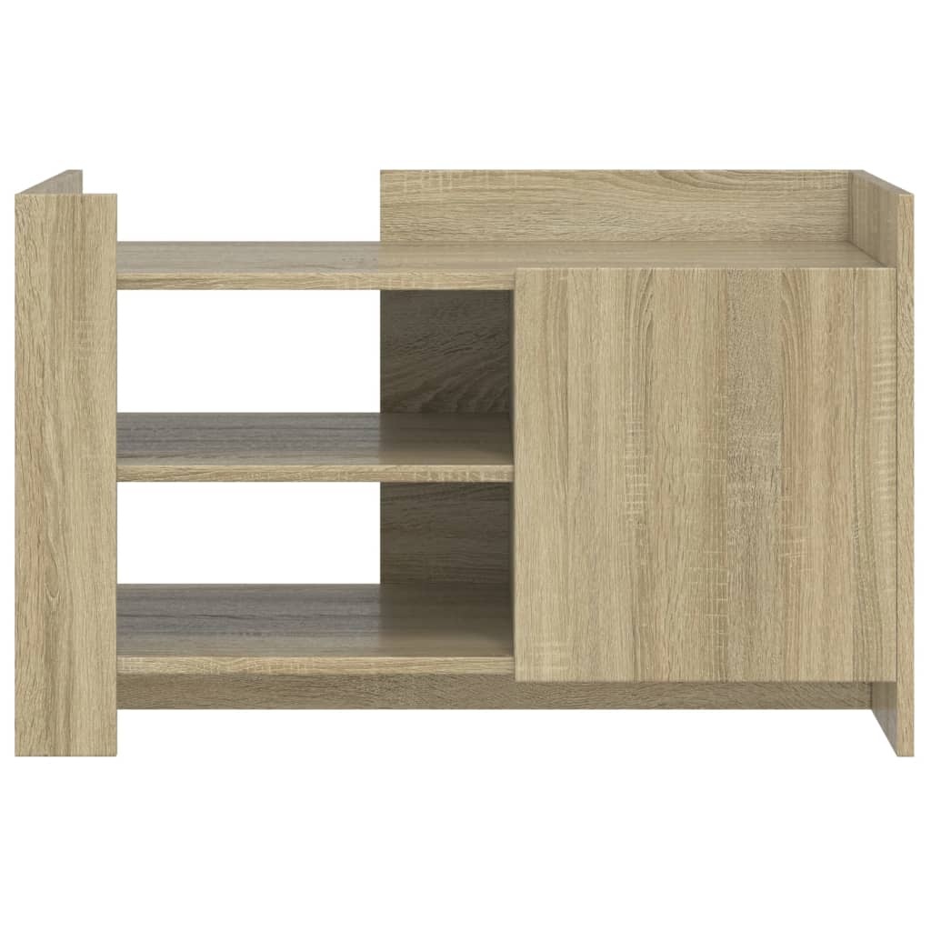 VidaXL Salontafel 80x50x50 cm bewerkt hout sonoma eikenkleurig
