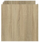 VidaXL Salontafel 80x50x50 cm bewerkt hout sonoma eikenkleurig