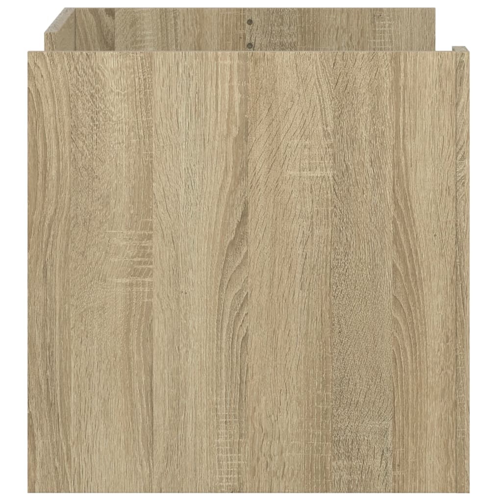 VidaXL Salontafel 80x50x50 cm bewerkt hout sonoma eikenkleurig
