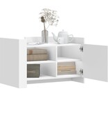 VidaXL Salontafel 80x50x50 cm bewerkt hout wit