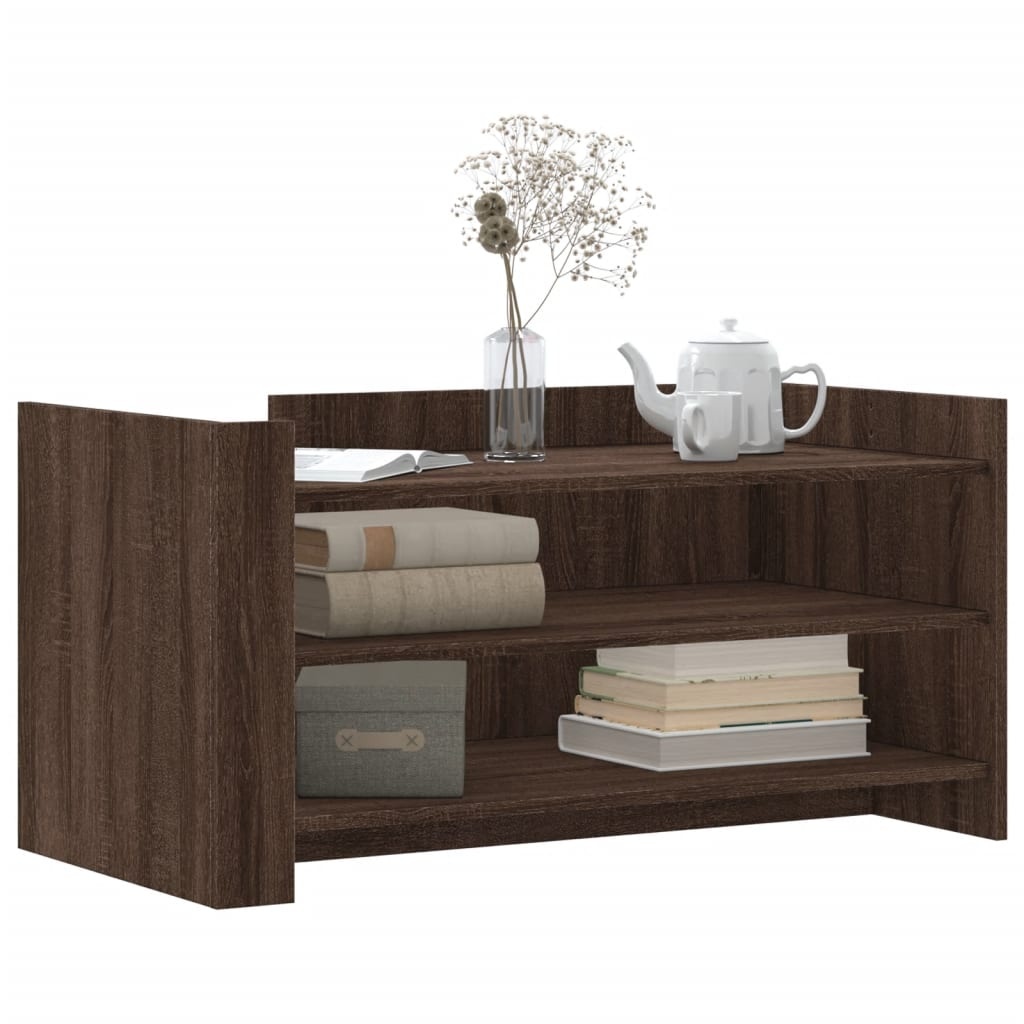 VidaXL Salontafel 100x50x50 cm bewerkt hout bruin eikenkleurig
