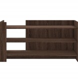VidaXL Salontafel 100x50x50 cm bewerkt hout bruin eikenkleurig