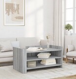 VidaXL Salontafel 100x50x50 cm bewerkt hout grijs sonoma eikenkleur