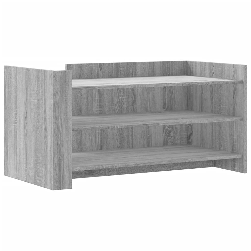 VidaXL Salontafel 100x50x50 cm bewerkt hout grijs sonoma eikenkleur