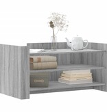 VidaXL Salontafel 100x50x50 cm bewerkt hout grijs sonoma eikenkleur