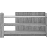 VidaXL Salontafel 100x50x50 cm bewerkt hout grijs sonoma eikenkleur