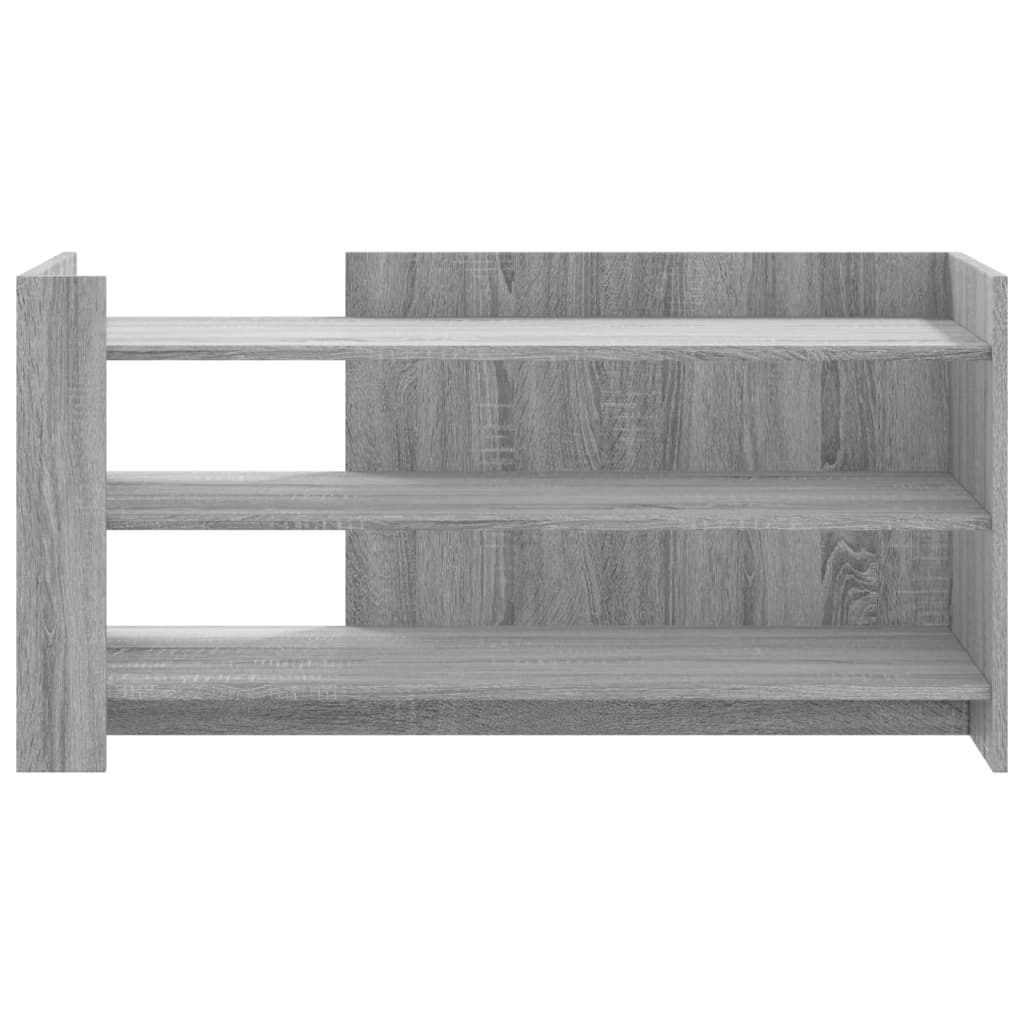 VidaXL Salontafel 100x50x50 cm bewerkt hout grijs sonoma eikenkleur