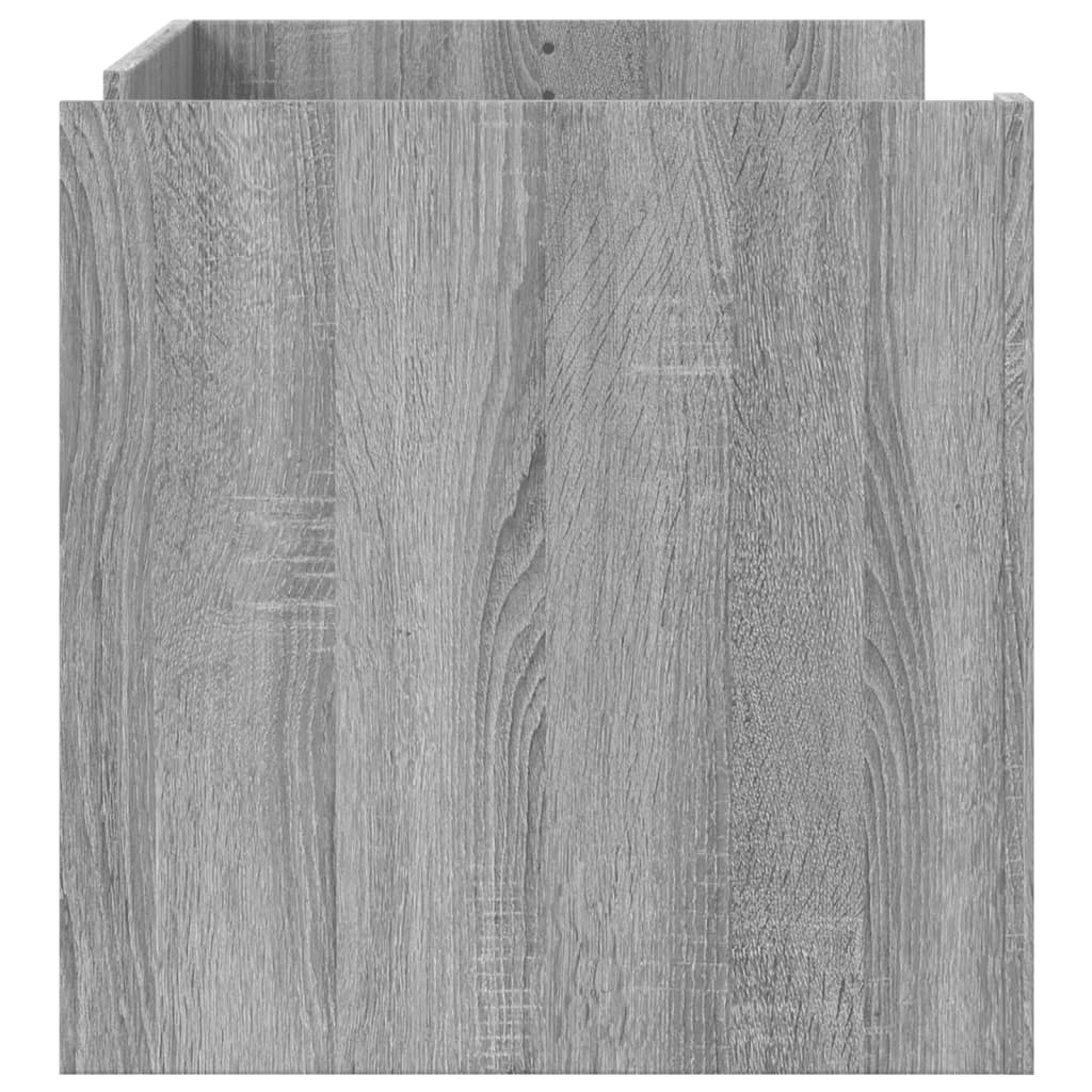 VidaXL Salontafel 100x50x50 cm bewerkt hout grijs sonoma eikenkleur