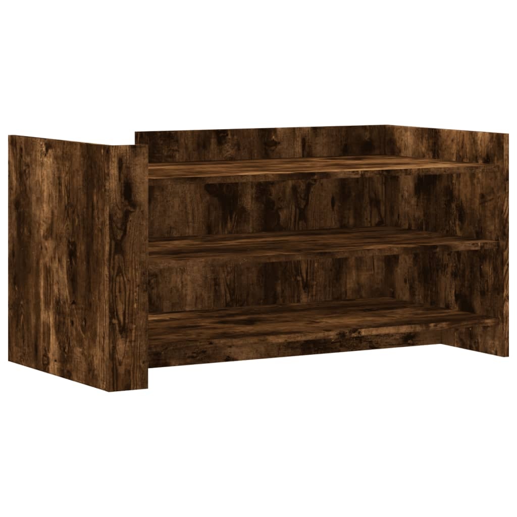 VidaXL Salontafel 100x50x50 cm bewerkt hout gerookt eikenkleurig