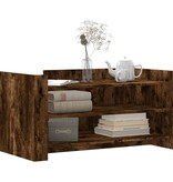 VidaXL Salontafel 100x50x50 cm bewerkt hout gerookt eikenkleurig