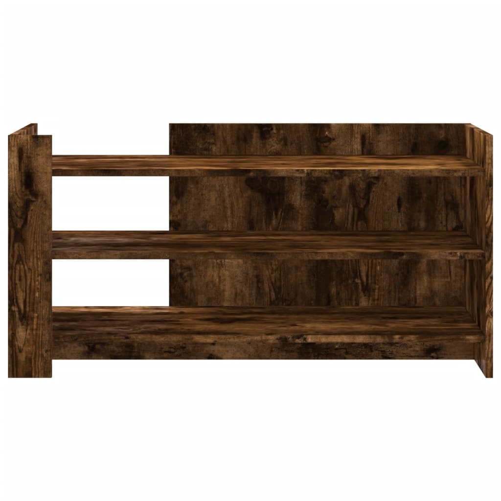 VidaXL Salontafel 100x50x50 cm bewerkt hout gerookt eikenkleurig