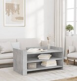 VidaXL Salontafel 100x50x50 cm bewerkt hout betongrijs