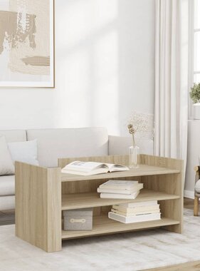 VidaXL Salontafel 100x50x50 cm bewerkt hout sonoma eikenkleurig