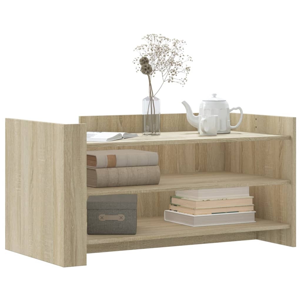 VidaXL Salontafel 100x50x50 cm bewerkt hout sonoma eikenkleurig