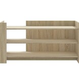 VidaXL Salontafel 100x50x50 cm bewerkt hout sonoma eikenkleurig
