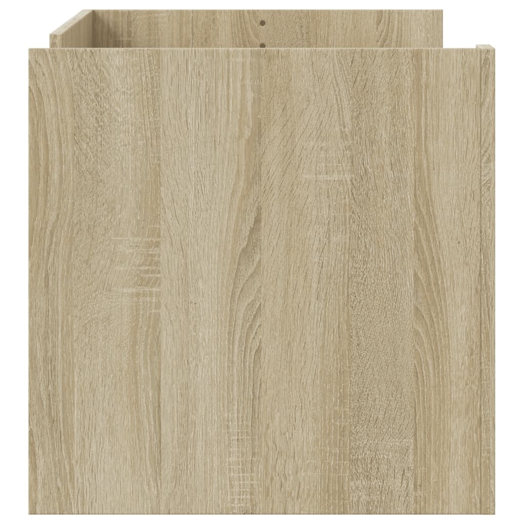 VidaXL Salontafel 100x50x50 cm bewerkt hout sonoma eikenkleurig