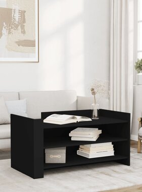 VidaXL Salontafel 100x50x50 cm bewerkt hout zwart
