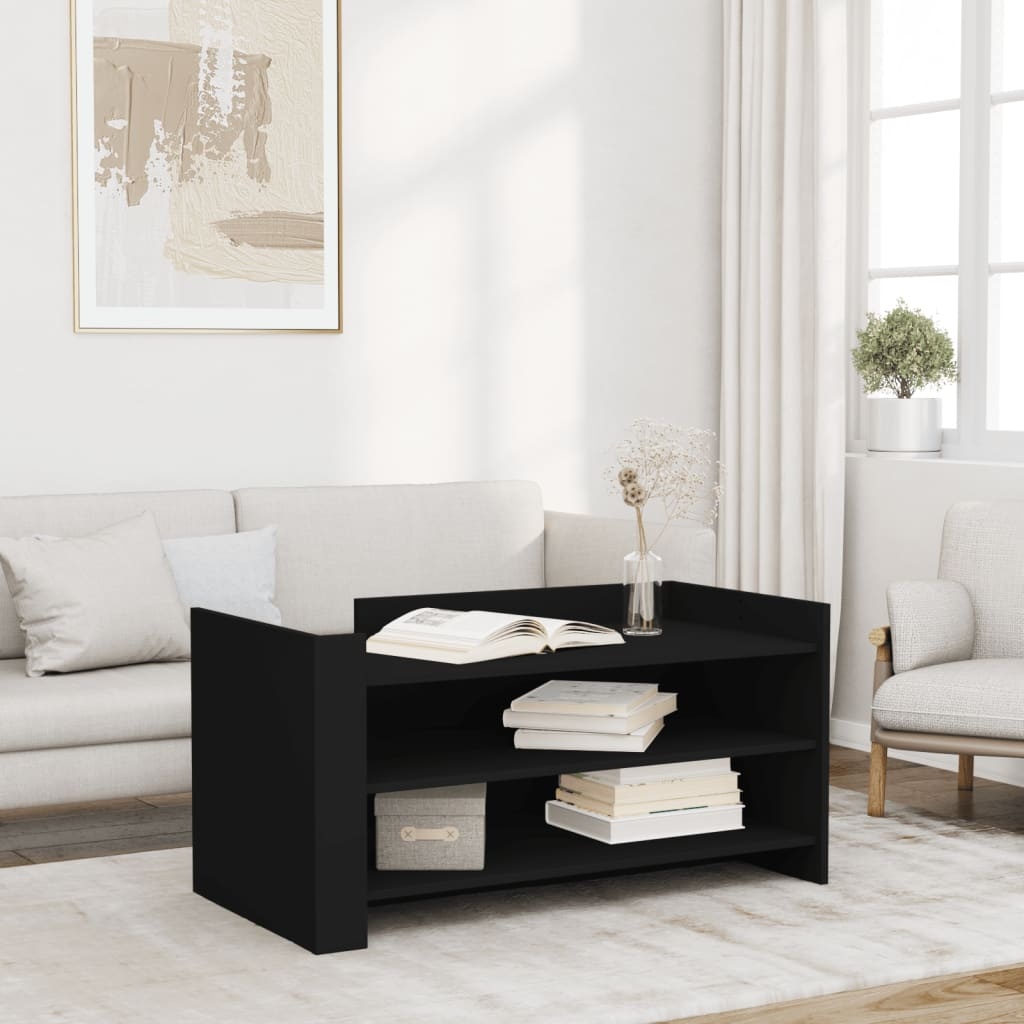 VidaXL Salontafel 100x50x50 cm bewerkt hout zwart
