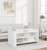 VidaXL Salontafel 100x50x50 cm bewerkt hout wit