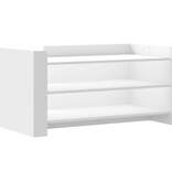 VidaXL Salontafel 100x50x50 cm bewerkt hout wit