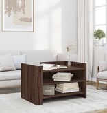VidaXL Salontafel 80x50x50 cm bewerkt hout bruin eikenkleur