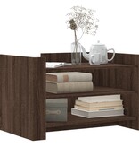 VidaXL Salontafel 80x50x50 cm bewerkt hout bruin eikenkleur