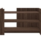 VidaXL Salontafel 80x50x50 cm bewerkt hout bruin eikenkleur