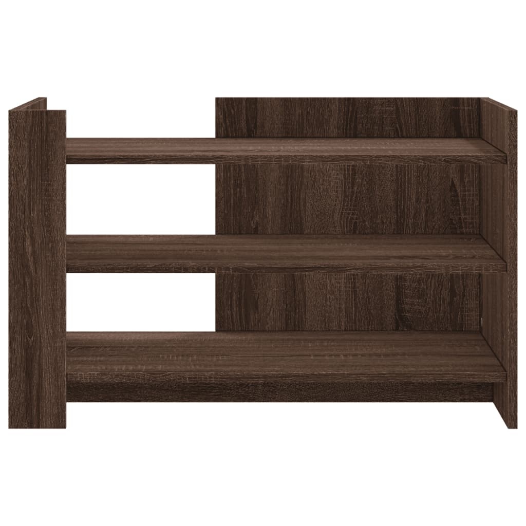 VidaXL Salontafel 80x50x50 cm bewerkt hout bruin eikenkleur
