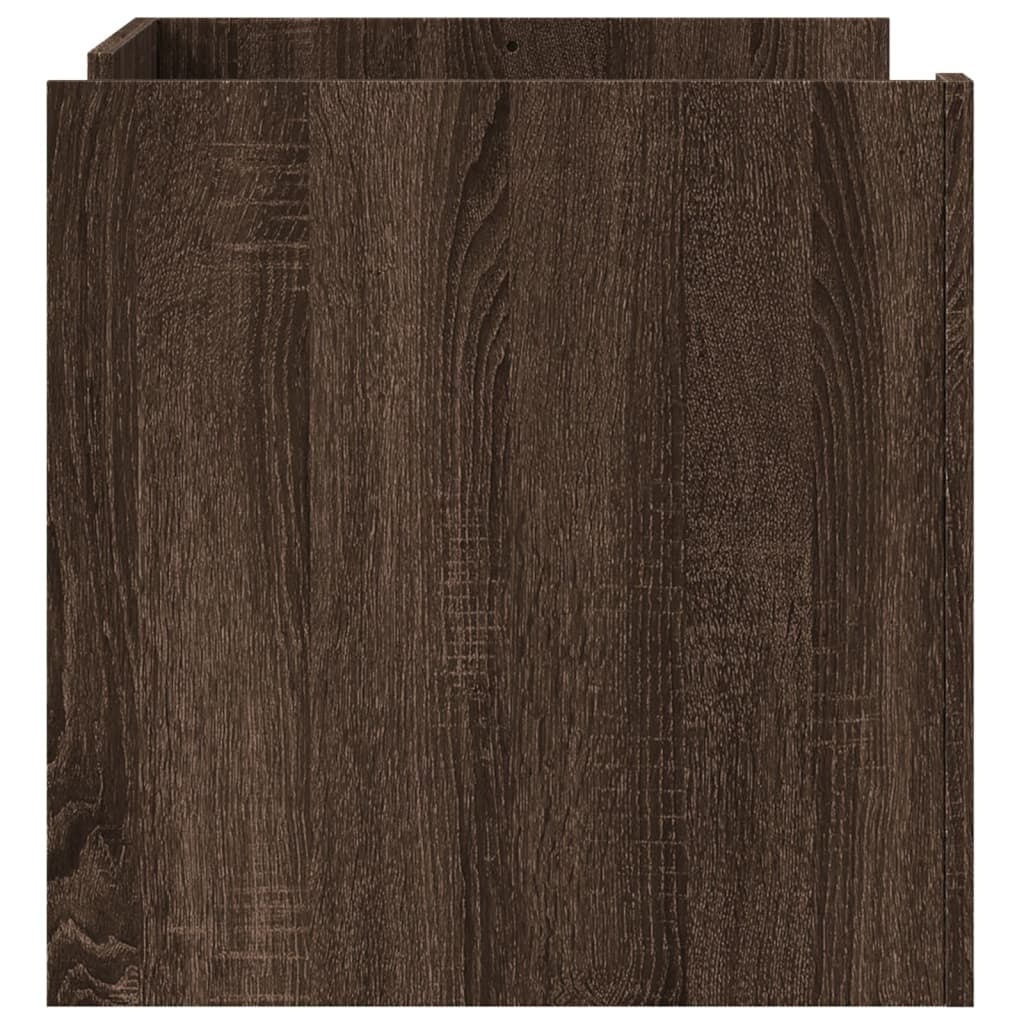 VidaXL Salontafel 80x50x50 cm bewerkt hout bruin eikenkleur