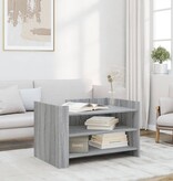 VidaXL Salontafel 80x50x50 cm bewerkt hout grijs sonoma eikenkleur