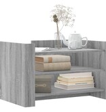 VidaXL Salontafel 80x50x50 cm bewerkt hout grijs sonoma eikenkleur
