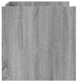 VidaXL Salontafel 80x50x50 cm bewerkt hout grijs sonoma eikenkleur