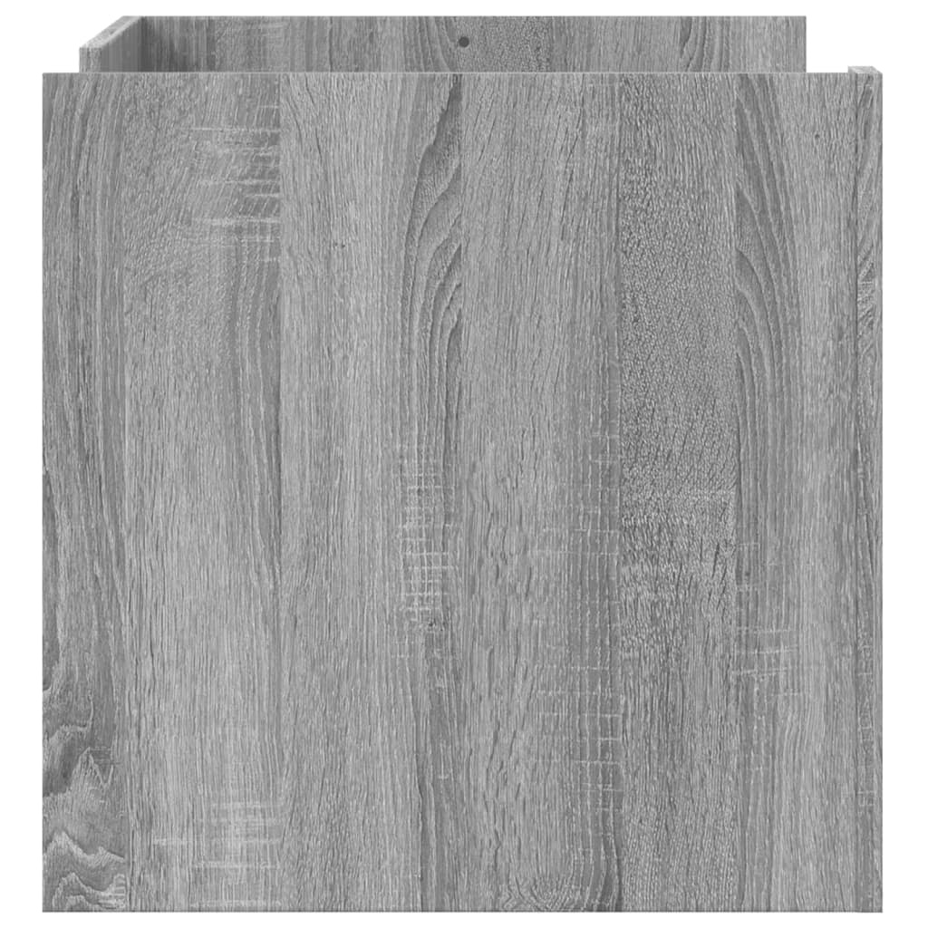 VidaXL Salontafel 80x50x50 cm bewerkt hout grijs sonoma eikenkleur