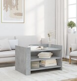 VidaXL Salontafel 80x50x50 cm bewerkt hout betongrijs