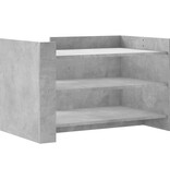 VidaXL Salontafel 80x50x50 cm bewerkt hout betongrijs